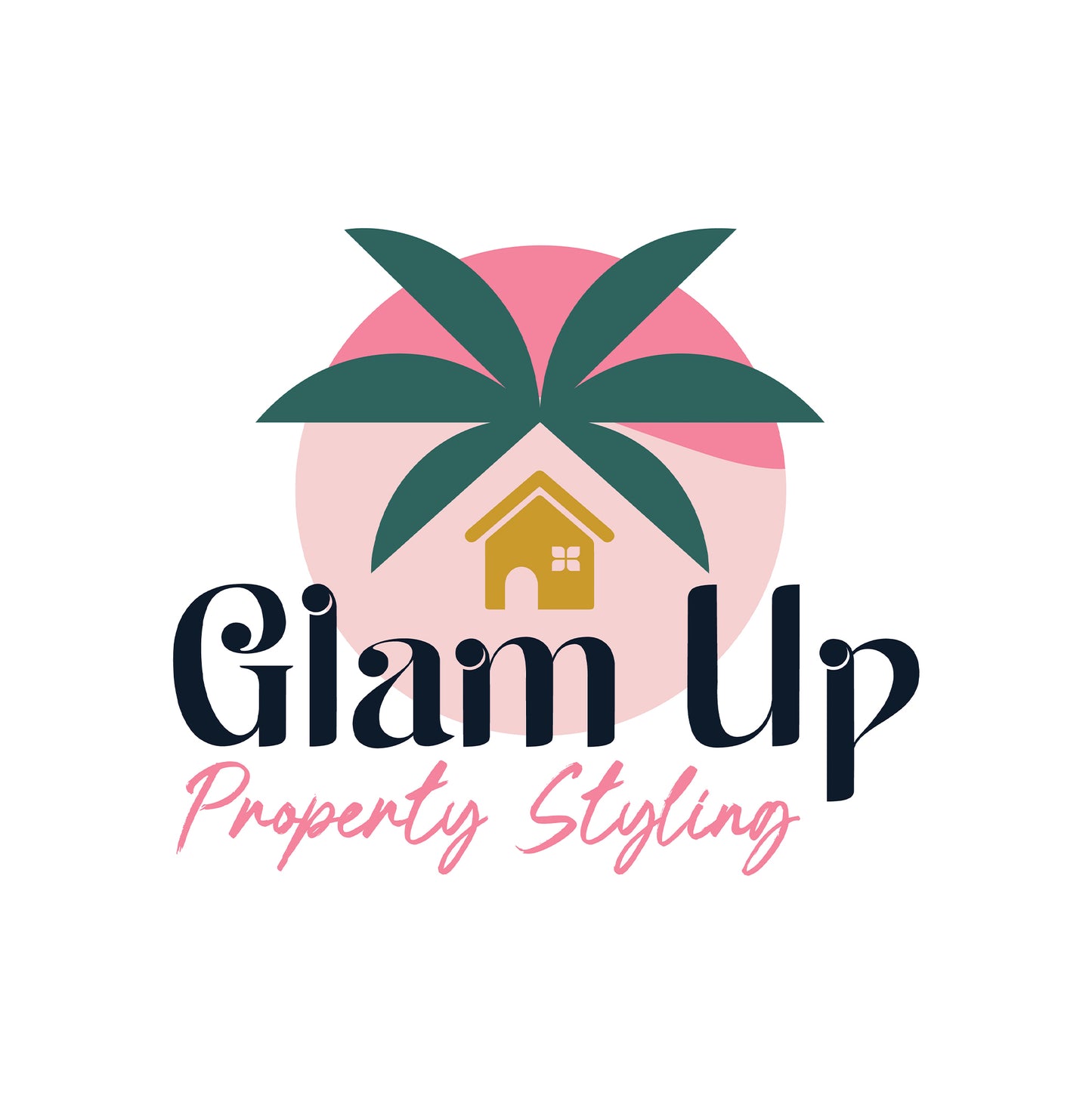 Glam Up Property Styling logo design