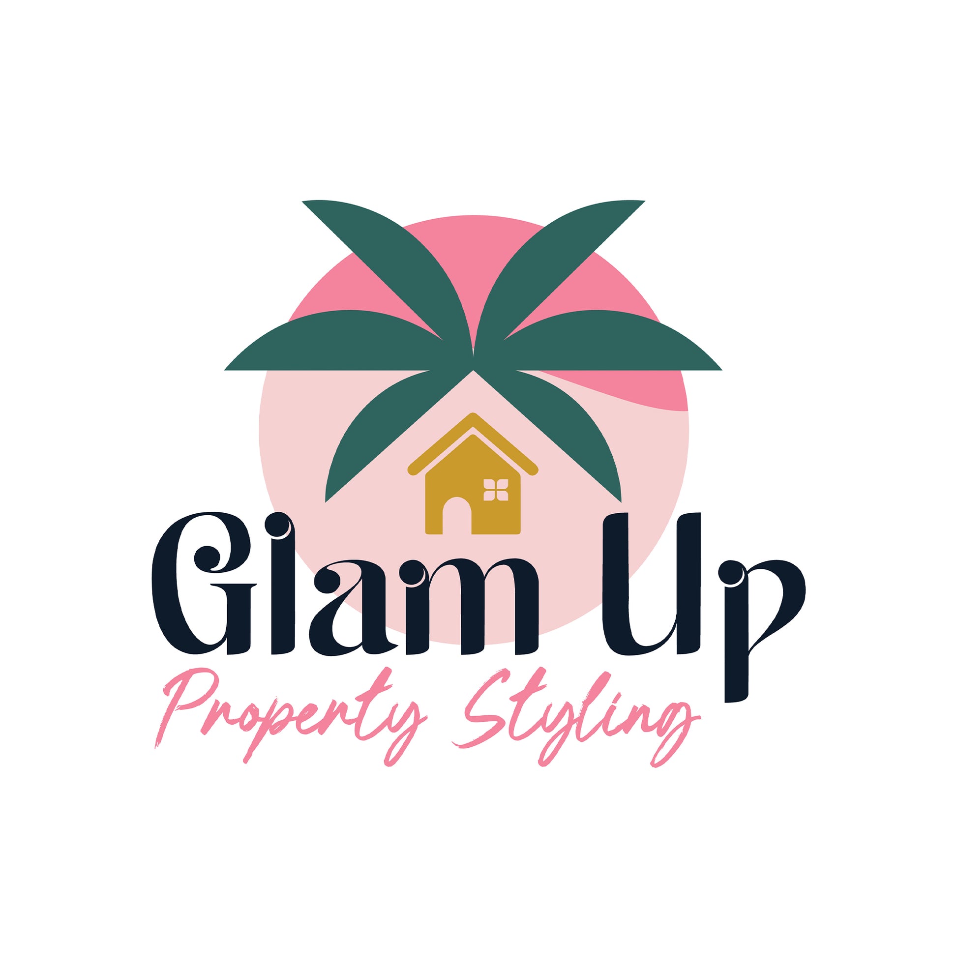 Glam Up Property Styling logo design